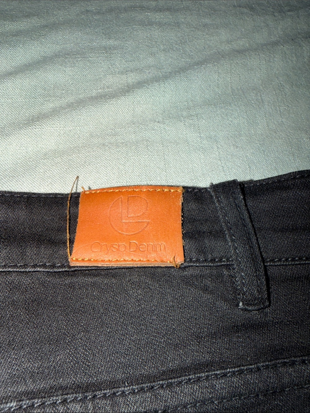 Men ‘Crysp Denim’ Black Skinny Zipper Hem Jeans - Picture 7 of 8